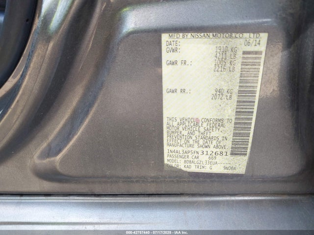 1N4AL3AP5FN312681 Nissan 2015