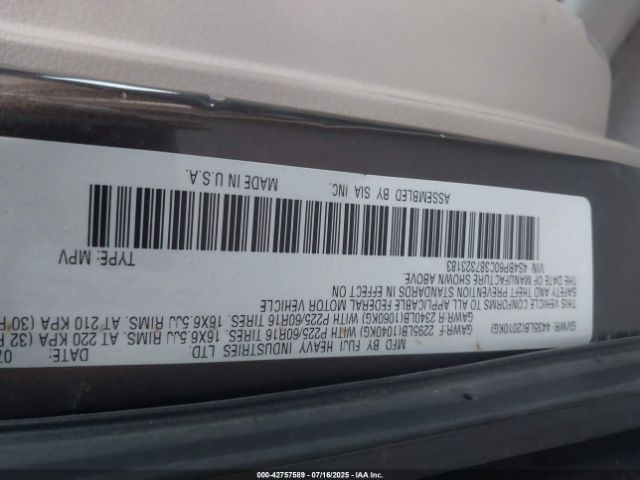 2008 SUBARU OUTBACK 4S4BP60C387323183 Photo 8