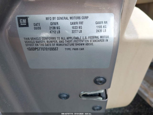 2007 CADILLAC CTS 1G6DP577070109567 Photo 8