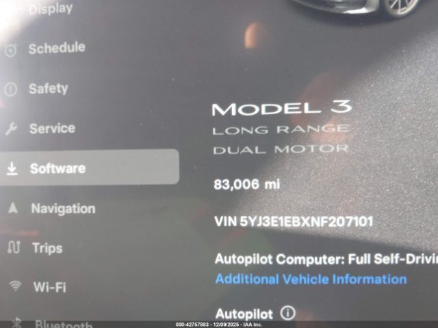 2022 TESLA MODEL 3 5YJ3E1EBXNF207101 Photo 6