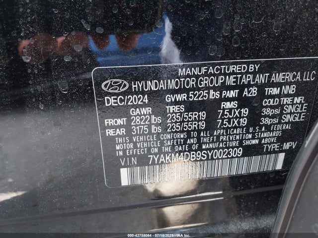 7YAKM4DB9SY002309 Hyundai Ioniq 5