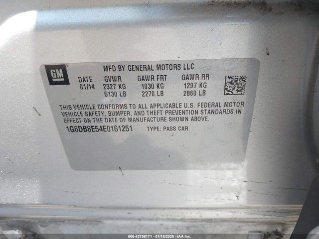 2014 CADILLAC CTS 1G6DB8E54E0161251 Photo 8