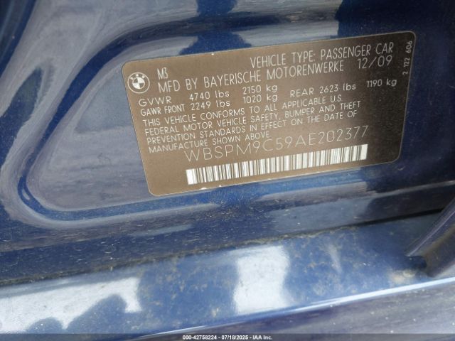 2010 BMW M3 WBSPM9C59AE202377 Photo 8