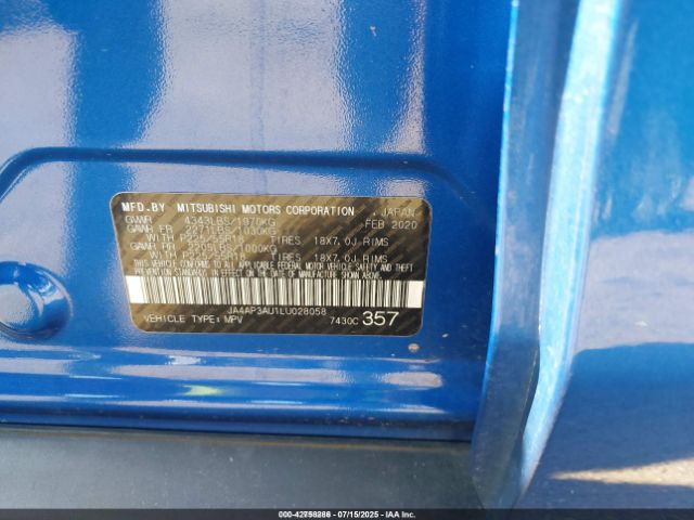 2020 MITSUBISHI OUTLANDER SPORT JA4AP3AU1LU028058 Photo 8