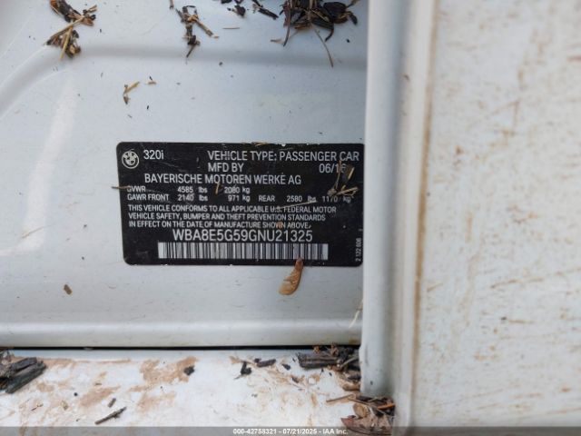 2016 BMW 320I WBA8E5G59GNU21325 Photo 8