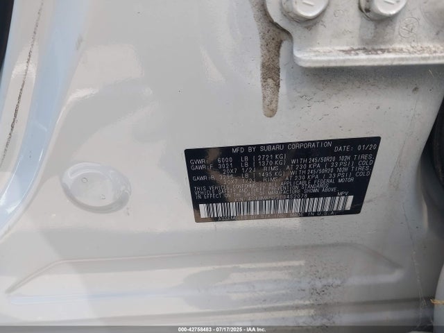 4S4WMARD3L3452078 Subaru 2020