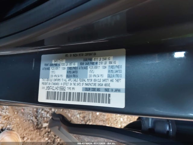 Mazda py 2017 JM3KFACLXH0169982 Image 9