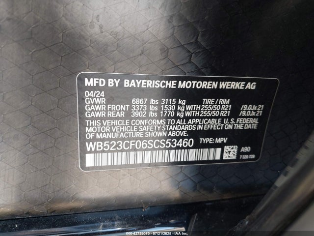 WB523CF06SCS53460 BMW Ix