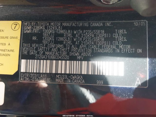 2006 LEXUS RX 330 2T2GA31U66C045520 Photo 8