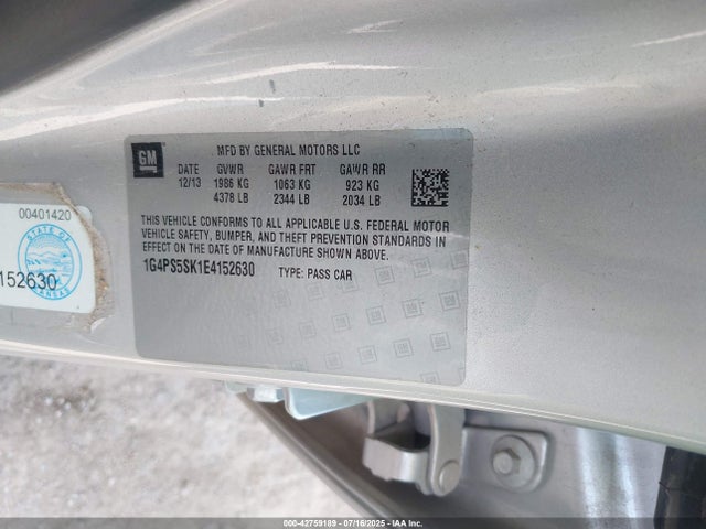 Buick lea 2014 1G4PS5SK1E4152630 Image 9