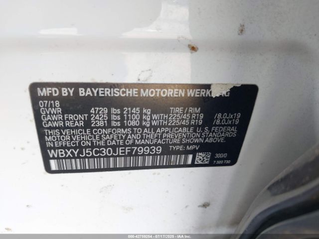 2018 BMW X2 WBXYJ5C30JEF79939 Photo 8