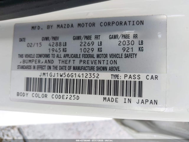 JM1GJ1W56G1412352 Mazda py