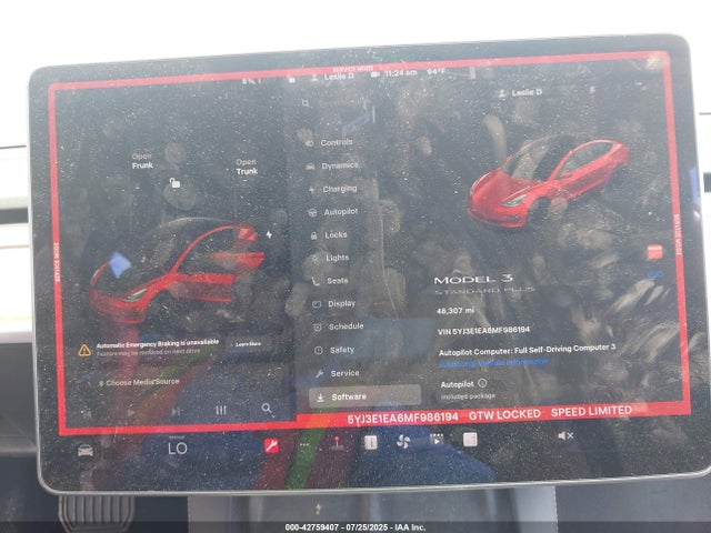 5YJ3E1EA6MF986194 Tesla 2021