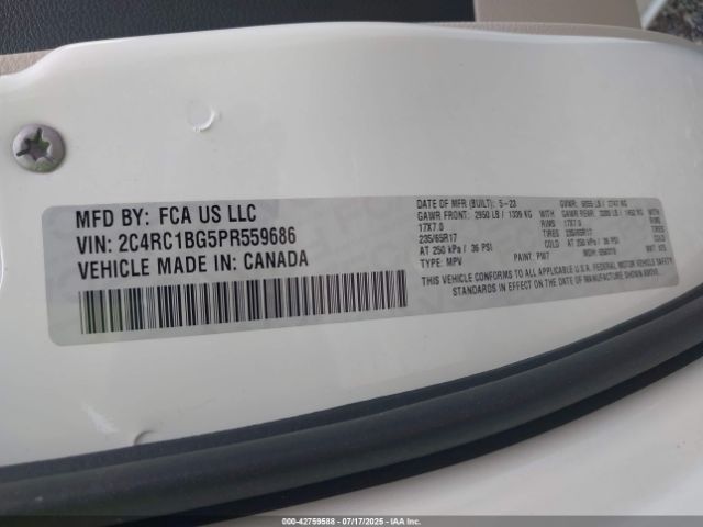 2023 CHRYSLER PACIFICA 2C4RC1BG5PR559686 Photo 8