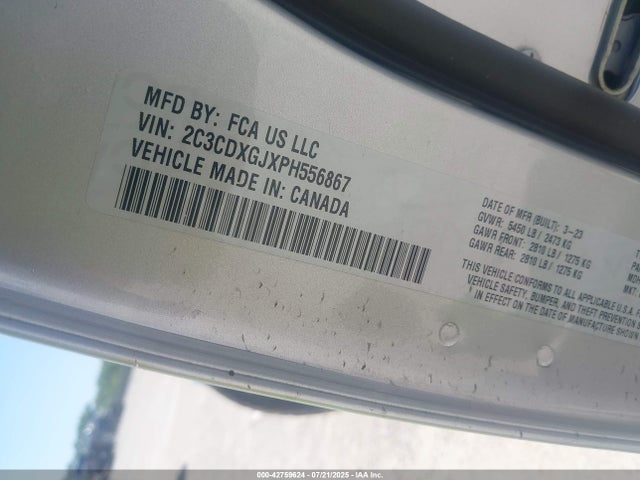Dodge 2023 2023 2C3CDXGJXPH556867 Image 9