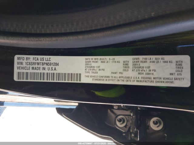 2023 RAM 1500 1C6SRFMT8PN591284 Photo 8