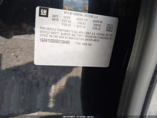 2016 CADILLAC CTS-V 1G6A15S65G0108465 Photo 8