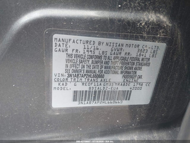 Nissan 2017 2017 3N1AB7AP2HL660660 Image 9