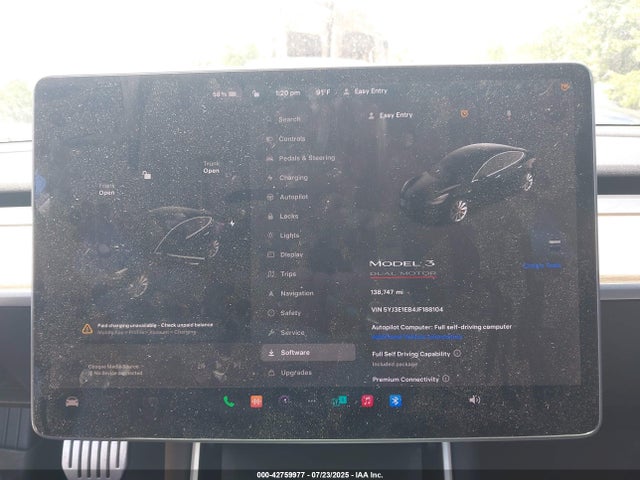 5YJ3E1EB4JF188104 Tesla MODEL 3