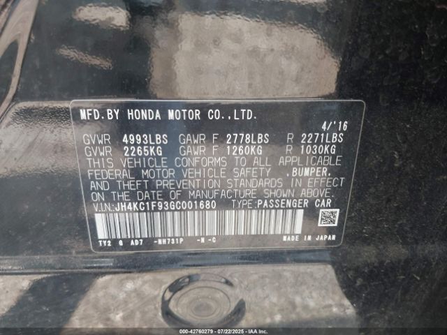 2016 ACURA RLX JH4KC1F93GC001680 Photo 8