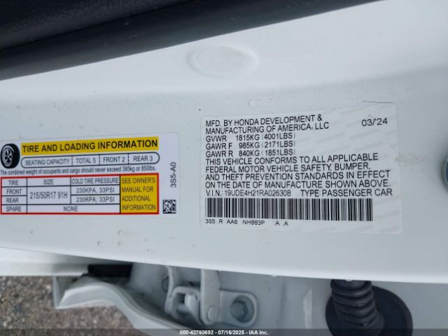 2024 ACURA INTEGRA 19UDE4H21RA026308 Photo 8