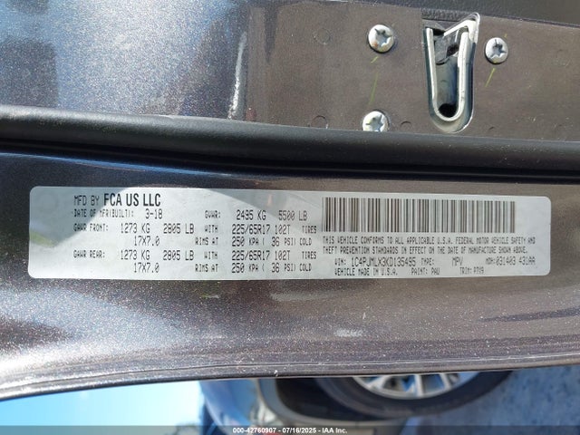 1C4PJMLX3KD135495 Jeep Cherokee