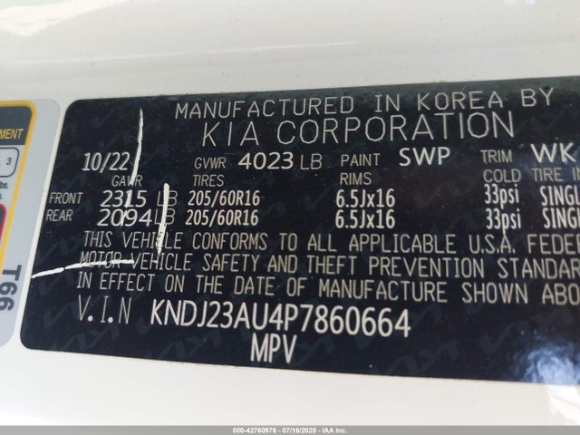 KIA mpi nu 2023 KNDJ23AU4P7860664 Image 9