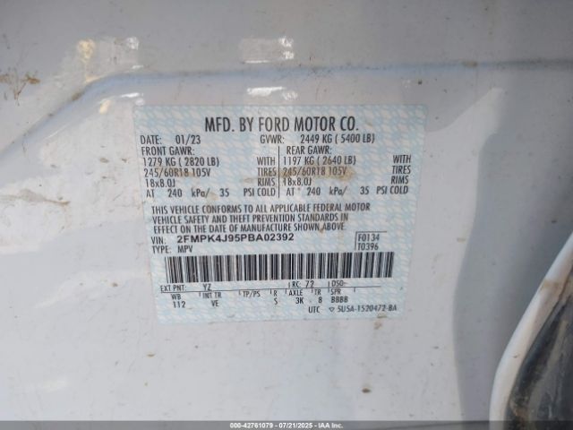 2023 FORD EDGE 2FMPK4J95PBA02392 Photo 8