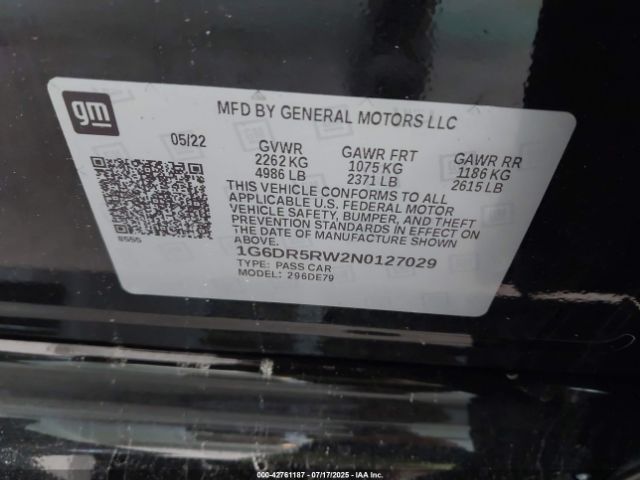 2022 CADILLAC CT5-V 1G6DR5RW2N0127029 Photo 8