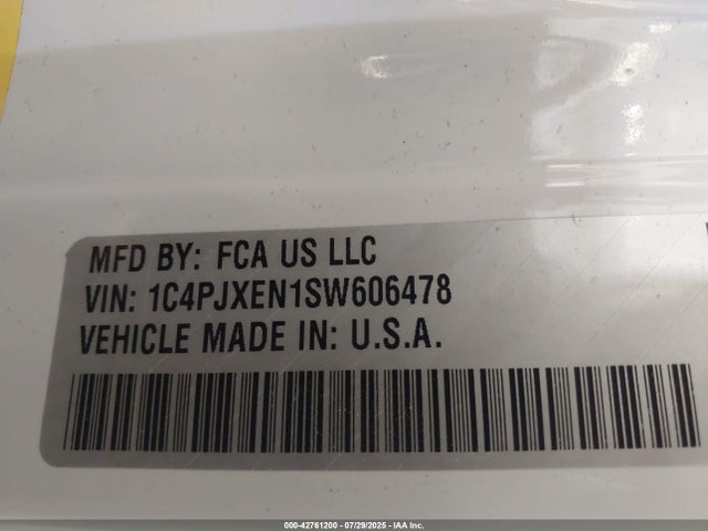 1C4PJXEN1SW606478 Jeep 2025