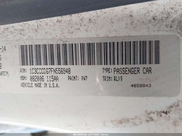 2015 CHRYSLER 200 1C3CCCDG7FN556948 Photo 8