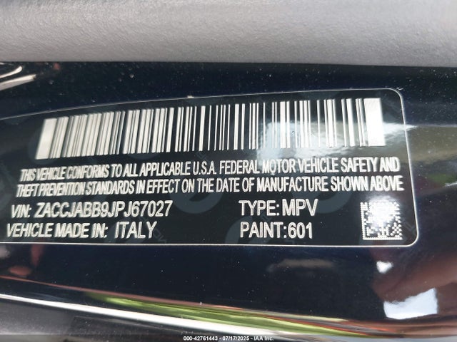 Jeep Renegade 2018 ZACCJABB9JPJ67027 Image 9