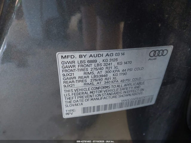 WA1CGAFE4ED017234 Audi 3.0t Tdi