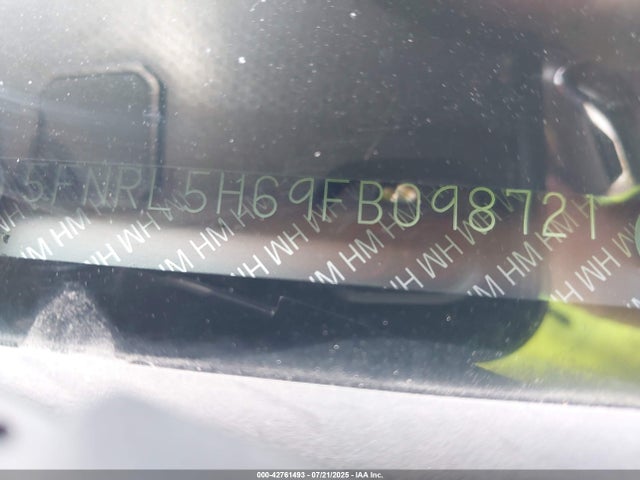 Honda j35z8 2015 5FNRL5H69FB098721 Image 9