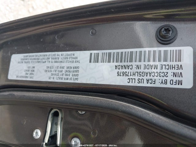 Aukcja sprzedaży 2020 Chrysler 300 Touring, vin: 2C3CCAAG5LH175676, numer aukcji: 42761527