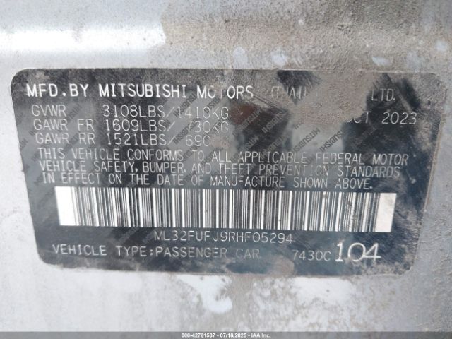 2024 MITSUBISHI MIRAGE G4 ML32FUFJ9RHF05294 Photo 8