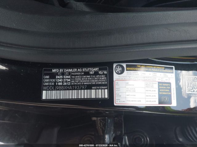 2017 MERCEDES-BENZ CLS 550 WDDLJ9BBXHA193797 Photo 8