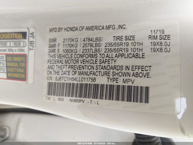 2020 ACURA RDX 5J8TC1H54LL011758 Photo 8