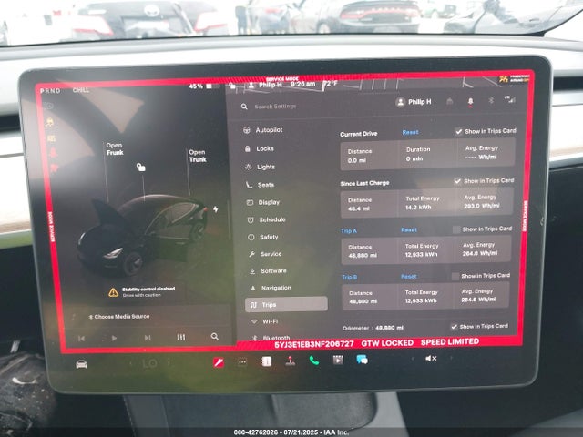 2022 TESLA MODEL 3 5YJ3E1EB3NF206727 Photo 6