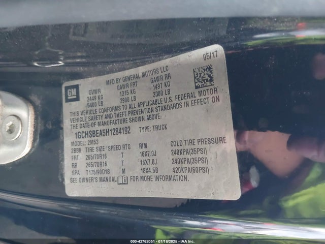 Chevrolet lcv - sidi: spark ignited direct injection, vvt: variable valve timing, dcvcp, e85 max, e0-e100, alum 2017 1GCHSBEA5H1284192 Image 9
