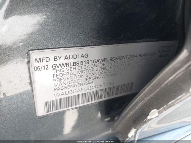 2013 AUDI S4 WAUBGAFL4DA087166 Photo 8