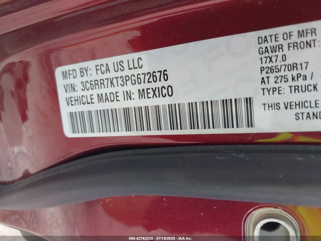 RAM 1500 2023 3C6RR7KT3PG672676 Image 9