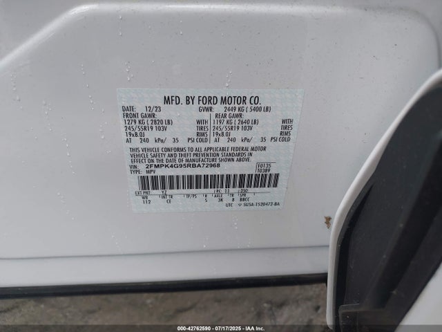 Ford gtdi 2024 2FMPK4G95RBA72968 Image 9