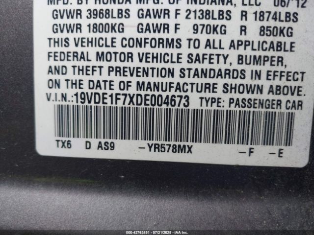 2013 ACURA ILX 19VDE1F7XDE004673 Photo 8