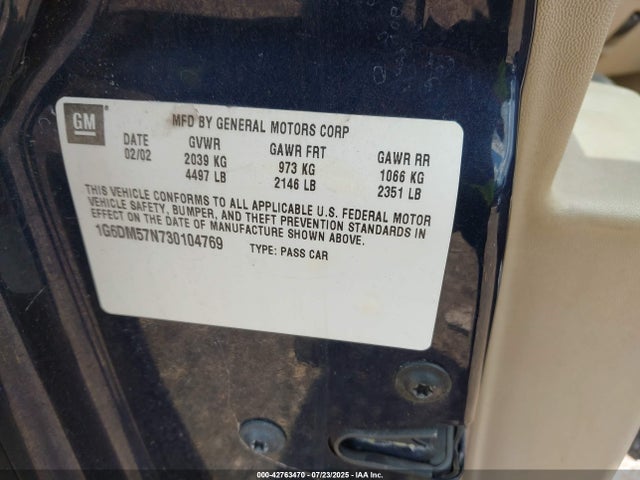 2003 CADILLAC CTS 1G6DM57N730104769 Photo 8