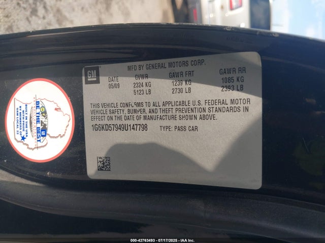 2009 CADILLAC DTS 1G6KD57949U147798 Photo 8