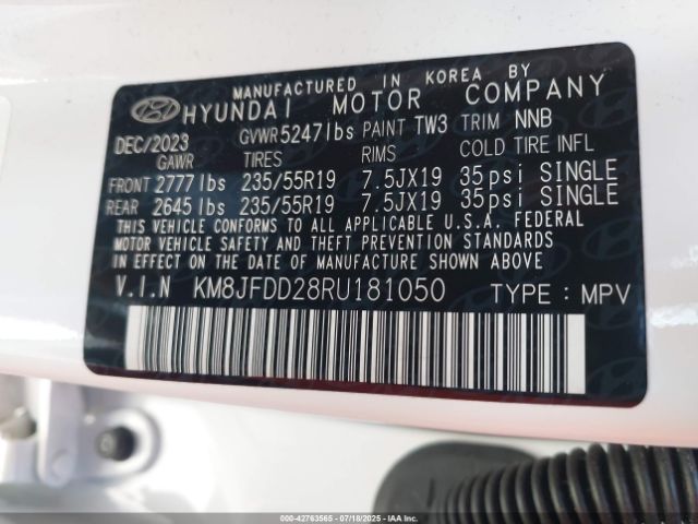 2024 HYUNDAI TUCSON PLUG-IN HYBRID KM8JFDD28RU181050 Photo 8