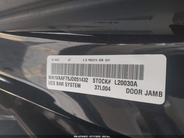 2018 AUDI Q7 WA1VAAF75JD051432 Photo 8