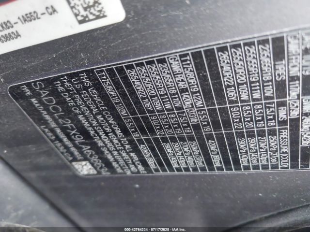 2020 JAGUAR F-PACE SADCL2FX9LA636634 Photo 8