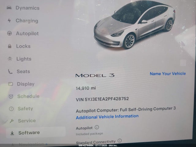 2023 TESLA MODEL 3 5YJ3E1EA2PF428752 Photo 6
